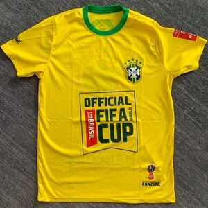 FIFA World Cup 2018 Brasil Brazil Mancora 4 Soccer Futbol Fan Jersey Shirt